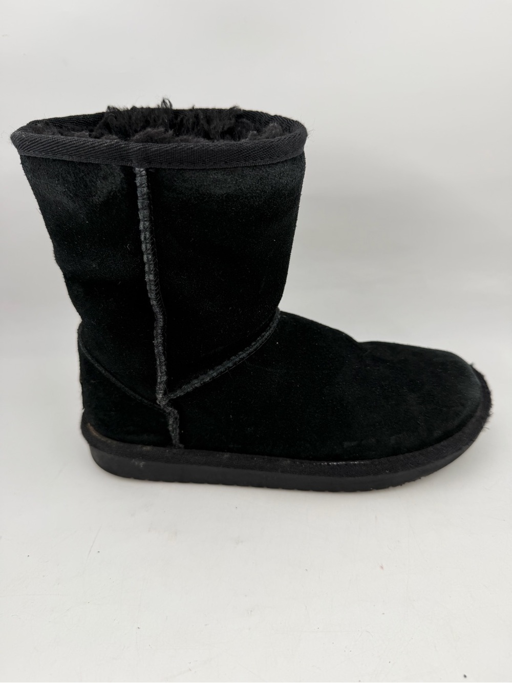 Koolaburra by Ugg Kids Koola Short -SZ 1- Black Suede Winter Snow Boots